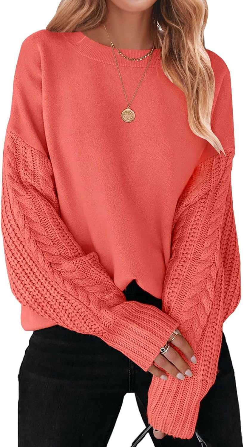 2026 Fall Sweaters for Women Cable Knit Oversized Outfits
