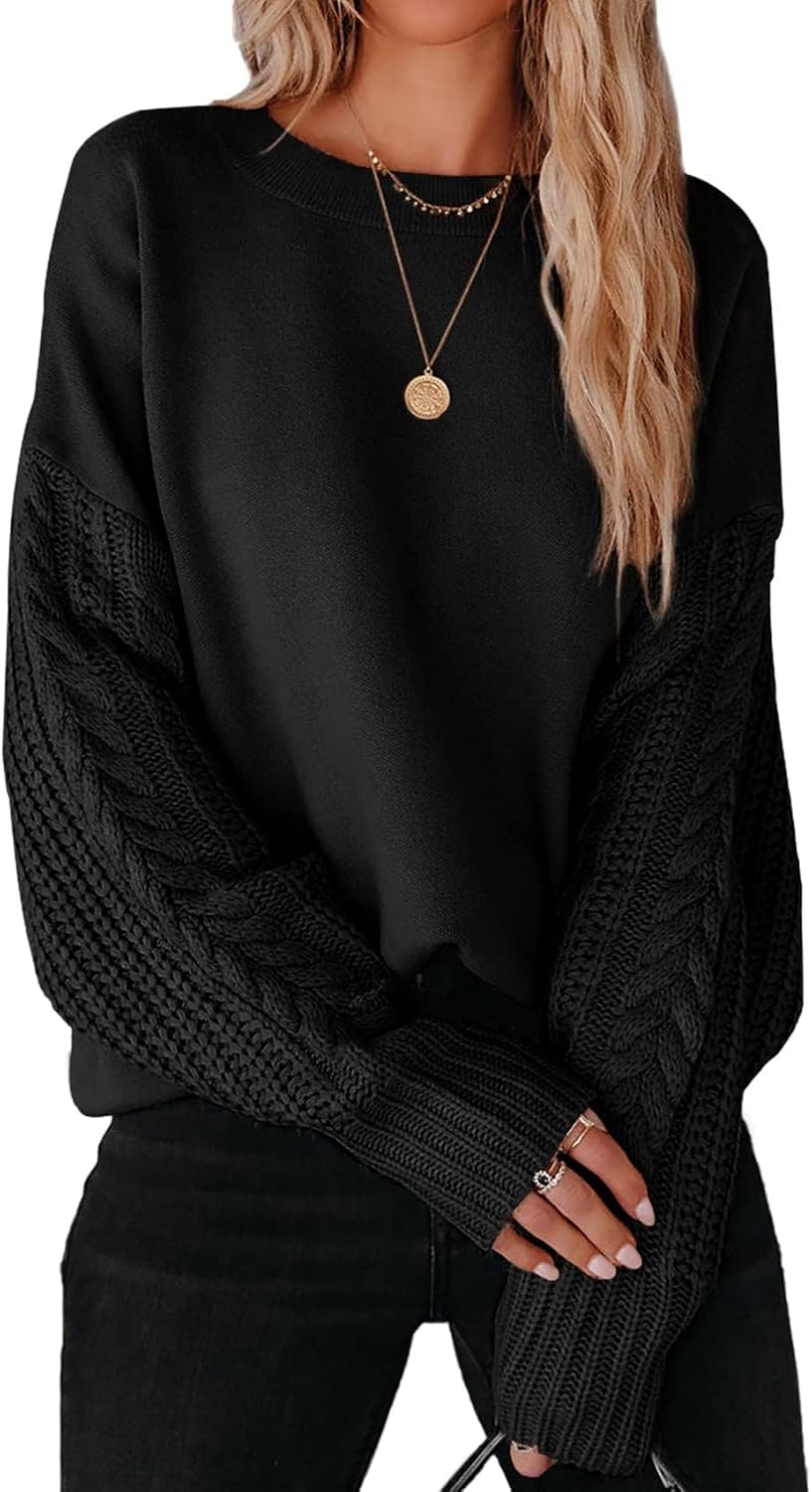 2026 Fall Sweaters for Women Cable Knit Oversized Outfits