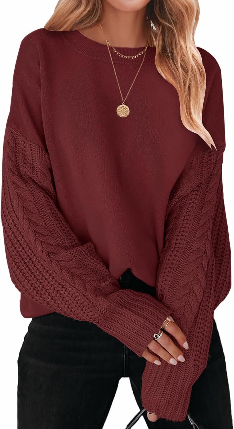 2026 Fall Sweaters for Women Cable Knit Oversized Outfits