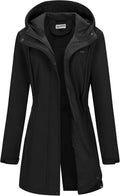 33,000ft Women's Hooded Softshell Jacket Fleece Lined Waterproof Raincoat
