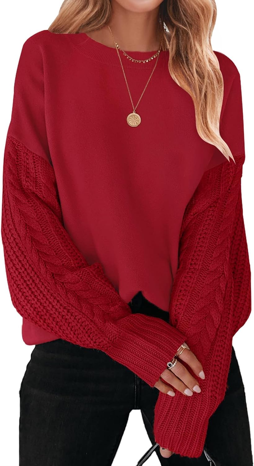 2026 Fall Sweaters for Women Cable Knit Oversized Outfits