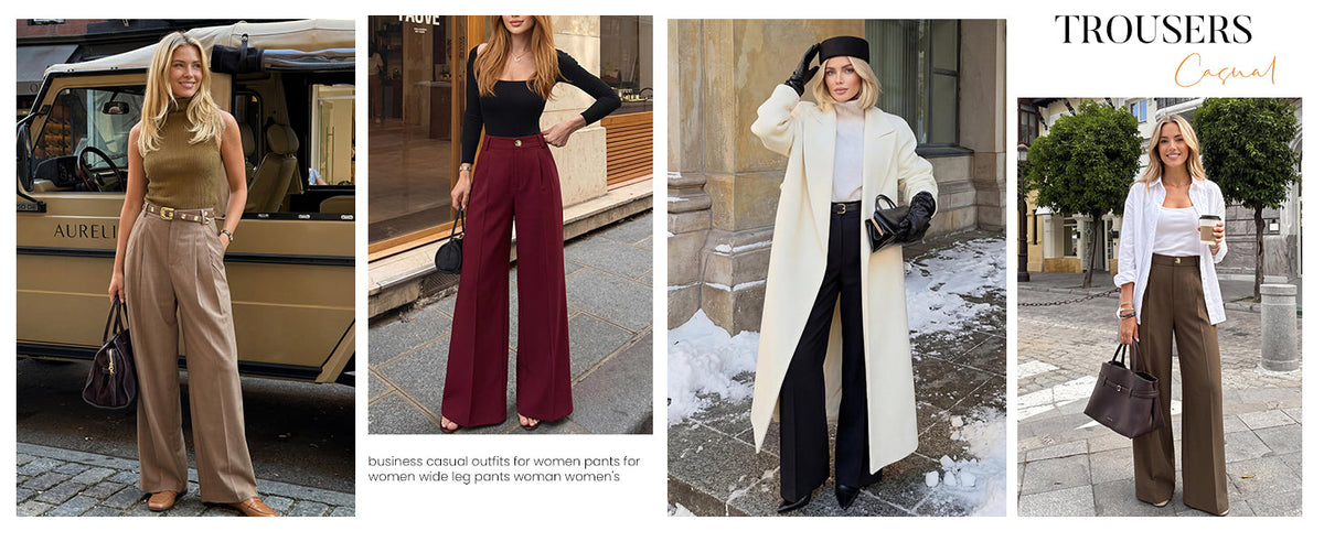 2026 Fall Wide Leg Pants for Women High Waisted Slack