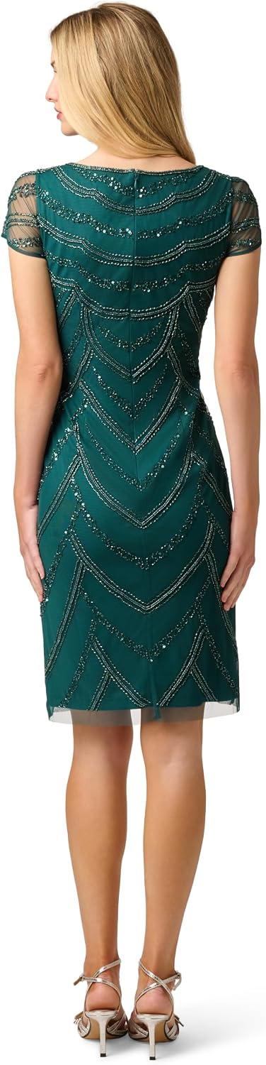 Adrianna Papell Beaded Cocktail Dress