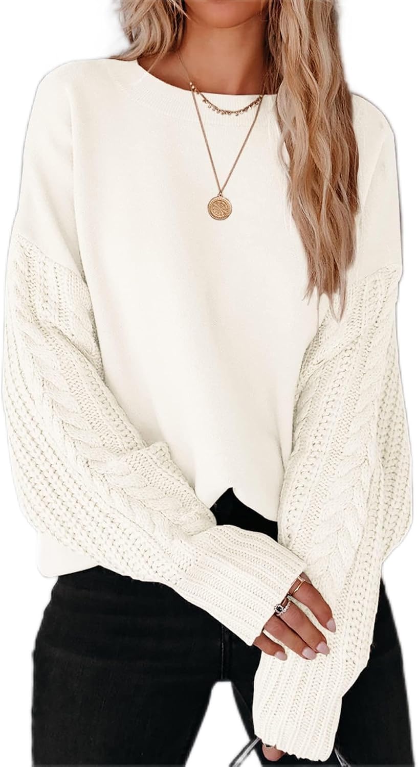 2026 Fall Sweaters for Women Cable Knit Oversized Outfits