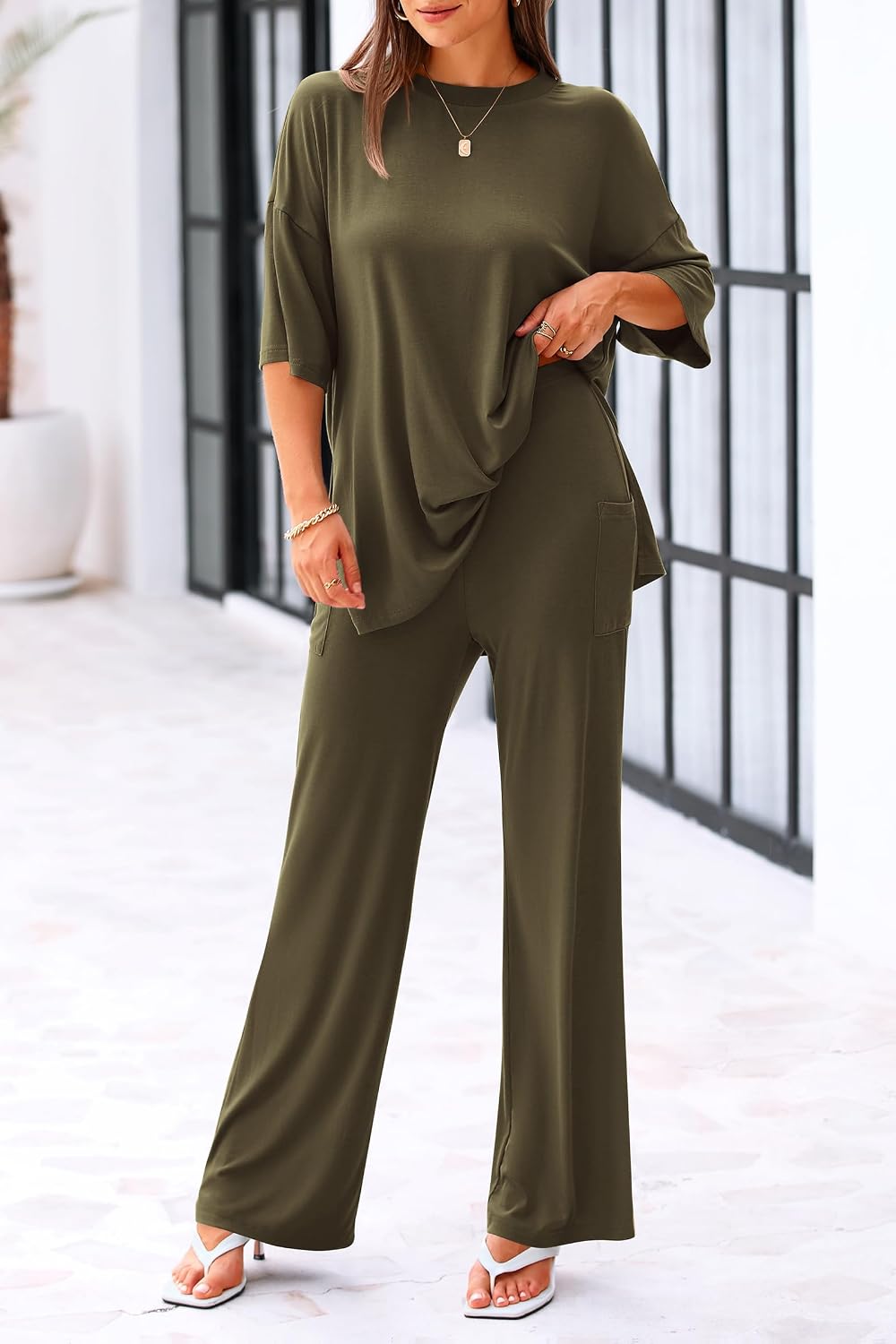 2 Piece Lounge Sets for Women Airport Travel Outfit